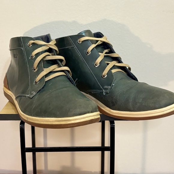 VELEZ Green & Cognac Columbian Leather Chukka Boots Size 11 - Picture 7 of 15